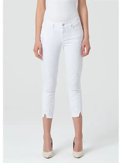 FRACOMINA BULL DENIM EMBROIDERED SHAPE UP BET 88427383