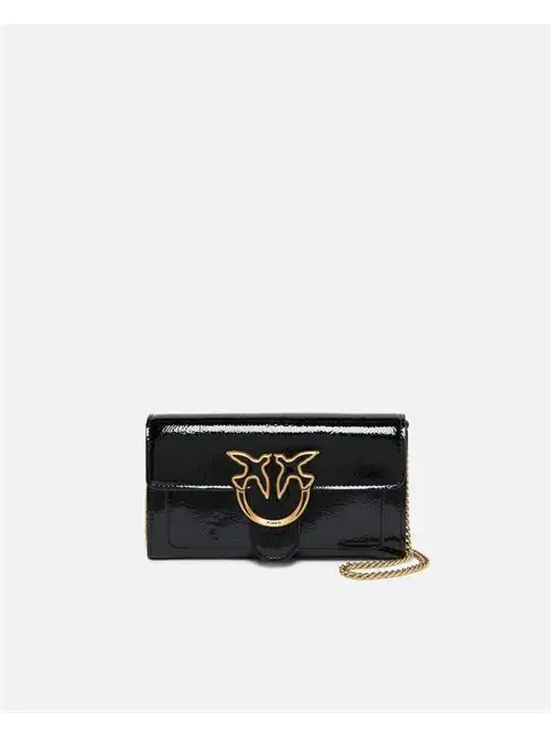PINKO LOVE ONE WALLET C  RECYCLED SOFT NAPLACK 29125673