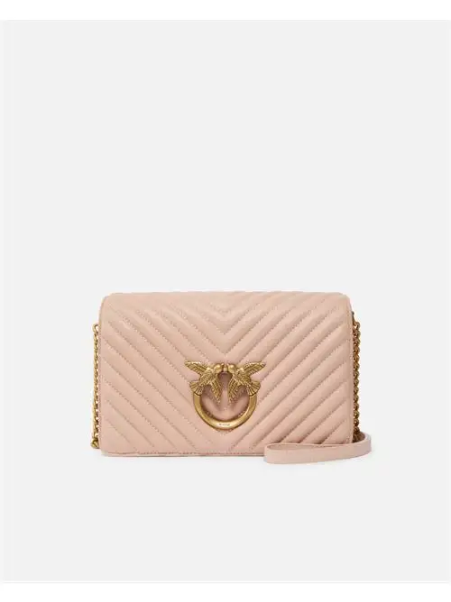 PINKO LOVE CLICK CLASSIC  SHEEP NAPPA CHEVRON 37641482