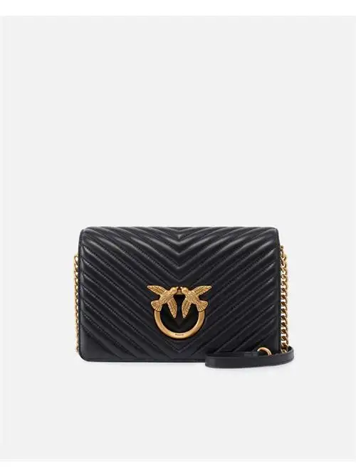 PINKO LOVE CLICK CLASSIC  SHEEP NAPPA CHEVRON 36475534
