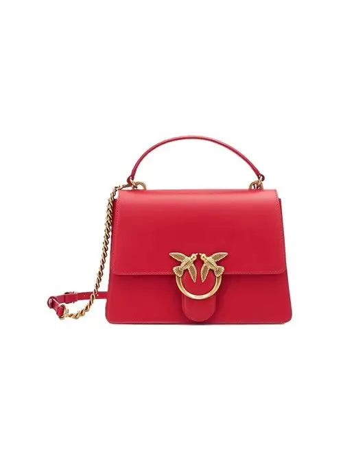 PINKO LOVE ONE TOP HANDLE CLASSIC LIGHT  VITELLO SETA 17994531