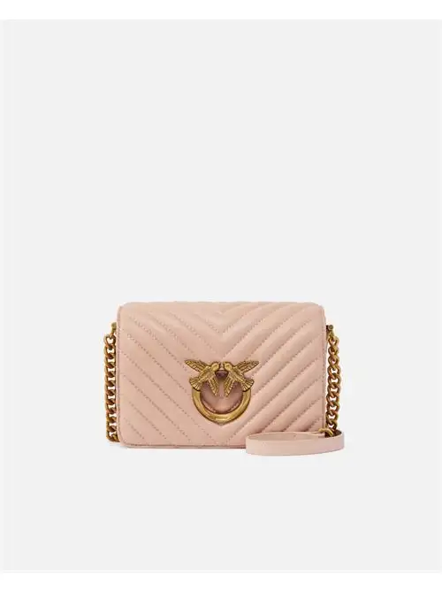 PINKO LOVE CLICK MINI  SHEEP NAPPA CHEVRON 54599581