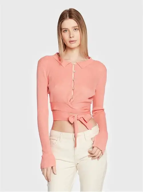 GUESS LS INES TIE WAIST WRAP POLO 13690480
