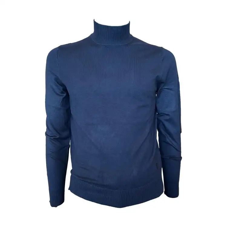 Urban Ring UR9100002 Maglioncino Uomo Mezzo Collo Viscosa Blu