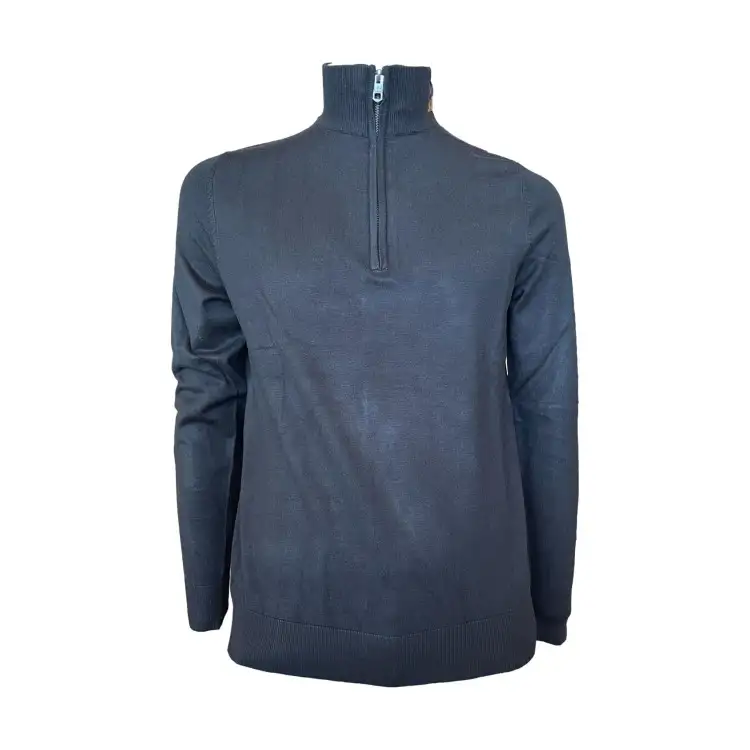 Urban Ring  UR9100008 Maglione Uomo Mezza Zip Viscosa Nero