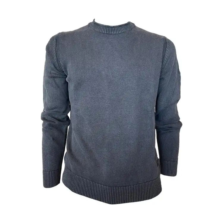 Urban Ring UR9100021 Maglione Uomo Girocollo Cotone Stone Wash Nero