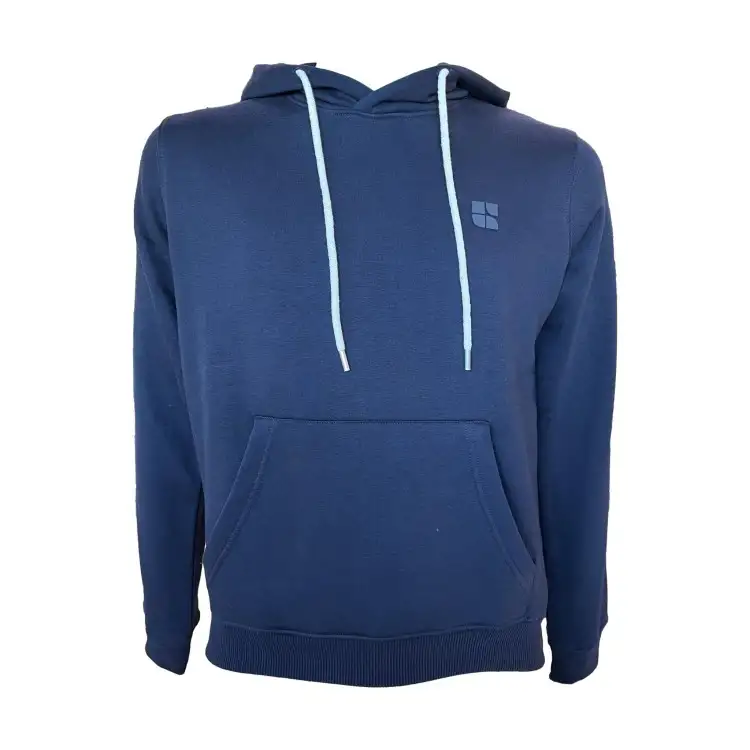 Urban Ring UR9120002 Felpa Uomo Con Cappuccio Felpata e Tasca Frontale Blu