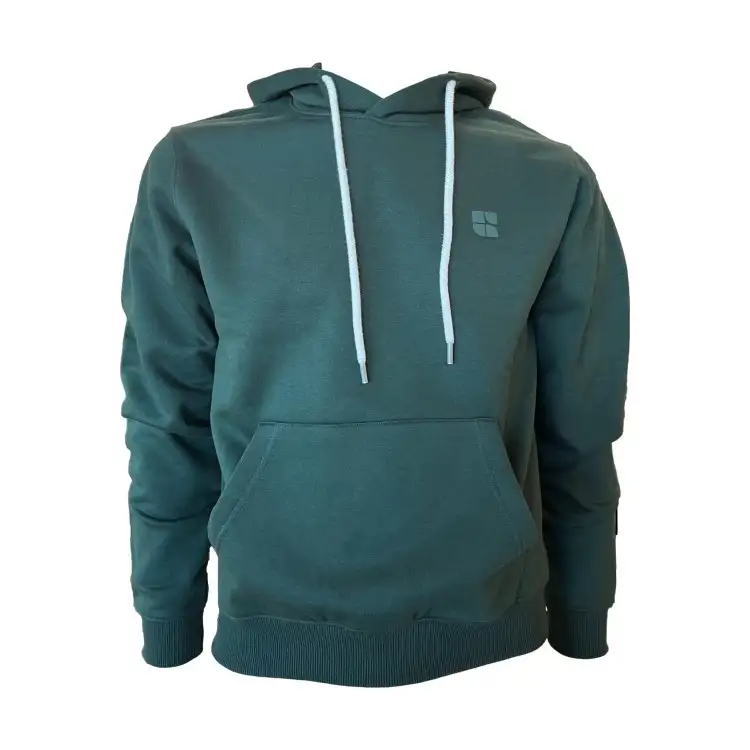 Urban Ring UR9120002 Felpa Uomo Con Cappuccio Felpata e Tasca Frontale Verde Bosco