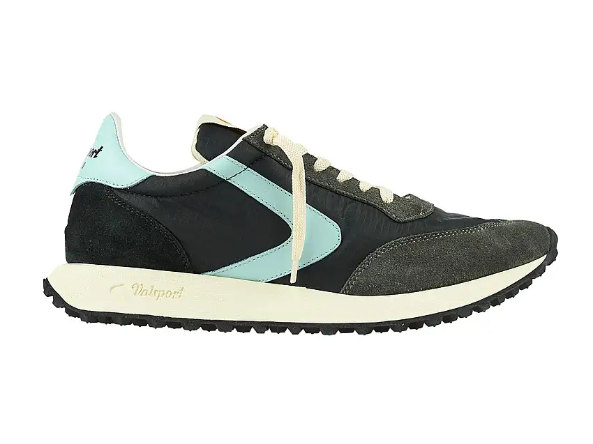 Valsport Sneaker Start Heritage Ripstop Nero Azzurro Uomo