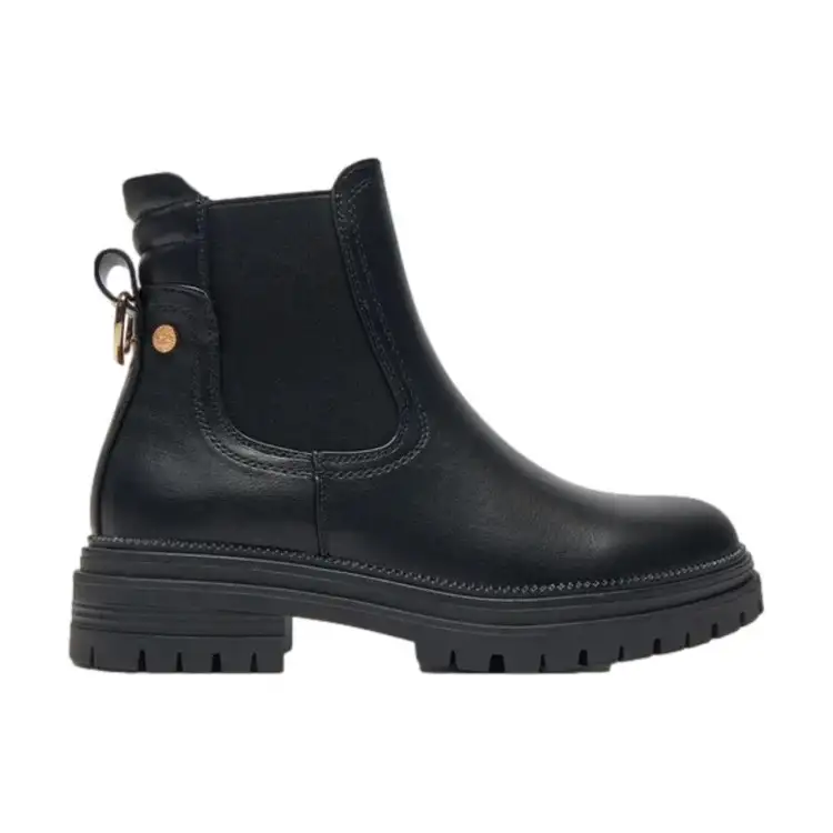 XTI 143281 Stivaletto Donna Con Zip Laterale Nero