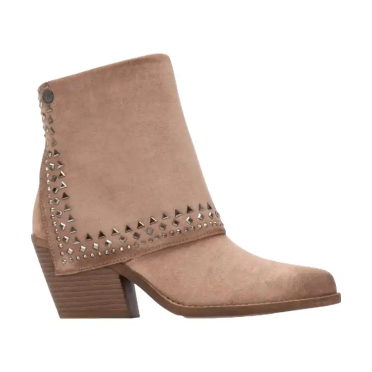 XTI 144464 Stivaletti Donna Con Tacco Medio Camel
