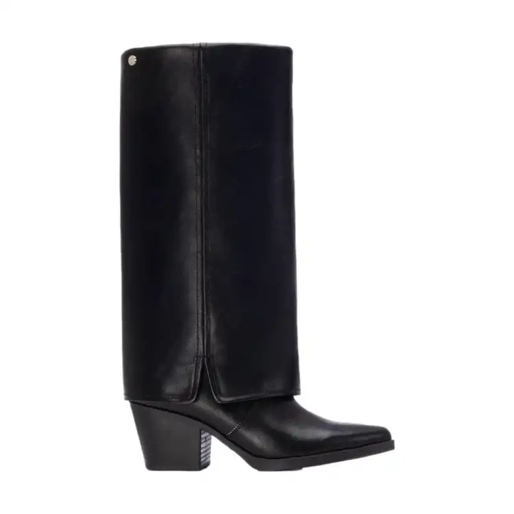 XTI 144717 Stivale Donna Camperos Tacco Medio Nero