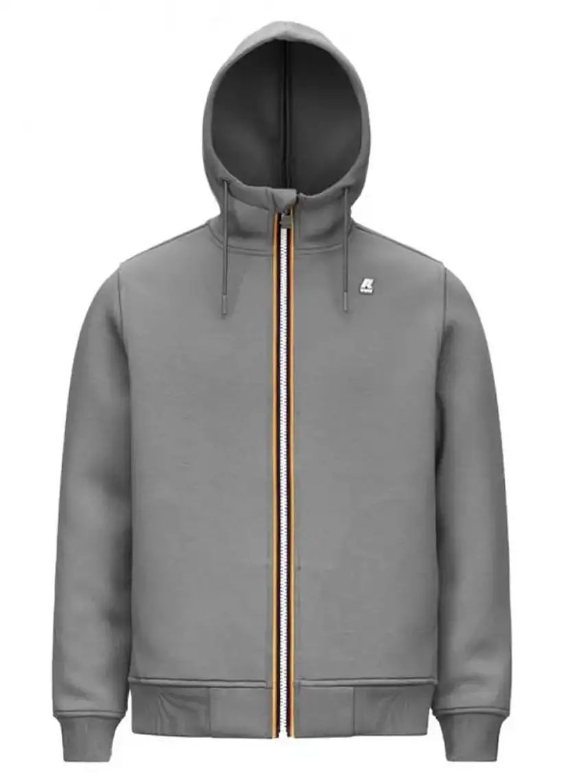 K-way Softshell Scuba Giacca Giubbino Sport Outdoor Grigio Uomo