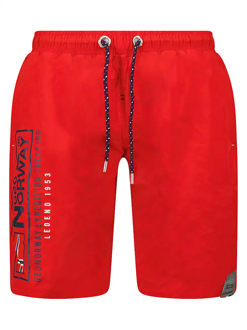 Geographical Norway Bermuda Mare Piscina Corto Rosso Uomo