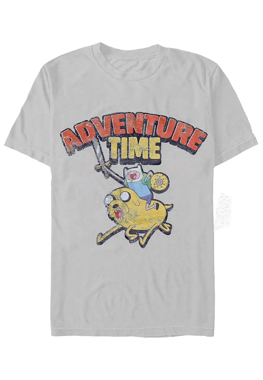 Adventure Time - Washed Heather Grey - T-Shirt