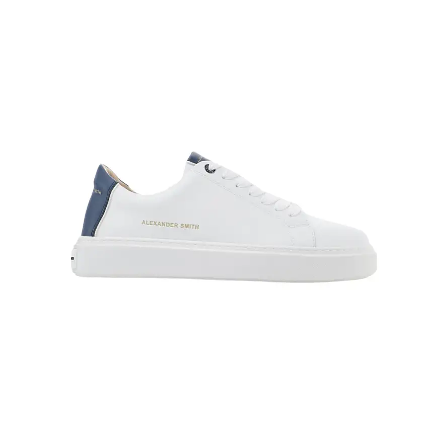 Sneakers Uomo modello London con linguetta e retro in contrasto