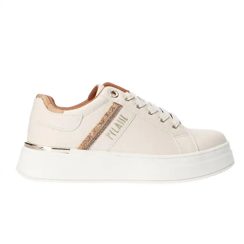 Stringata pelle e geo N 2266 0289 Bianco Panna