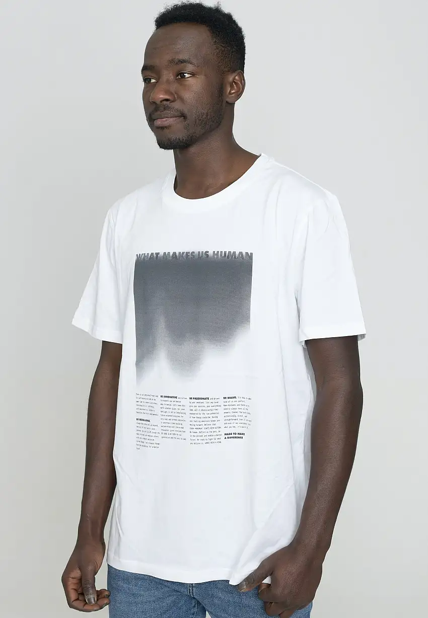 Armedangels - Aadoni Self Expression White - T-Shirt