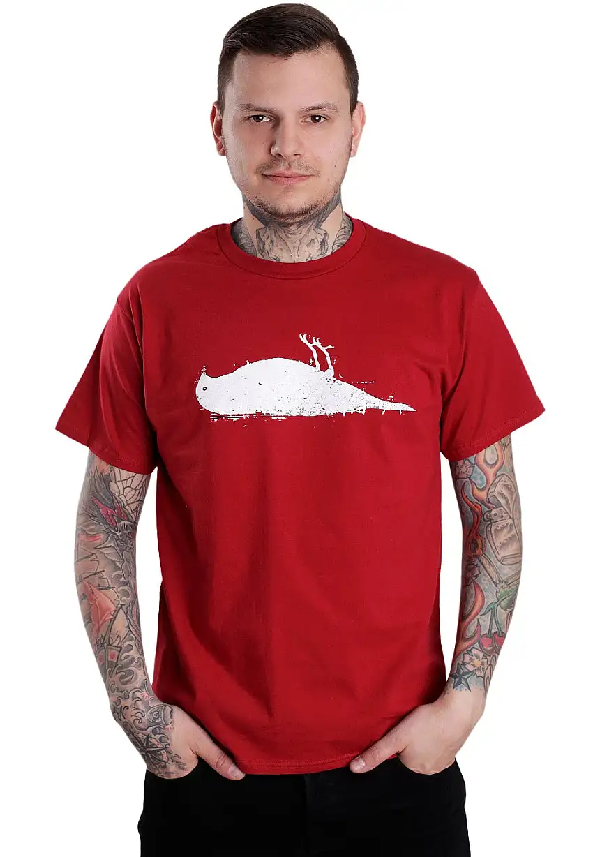Atticus - Bird Maroon/White - T-Shirt