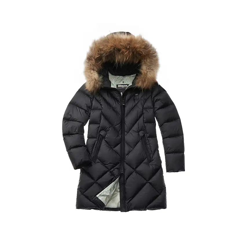 Piumino Donna lungo Althea con pelliccia