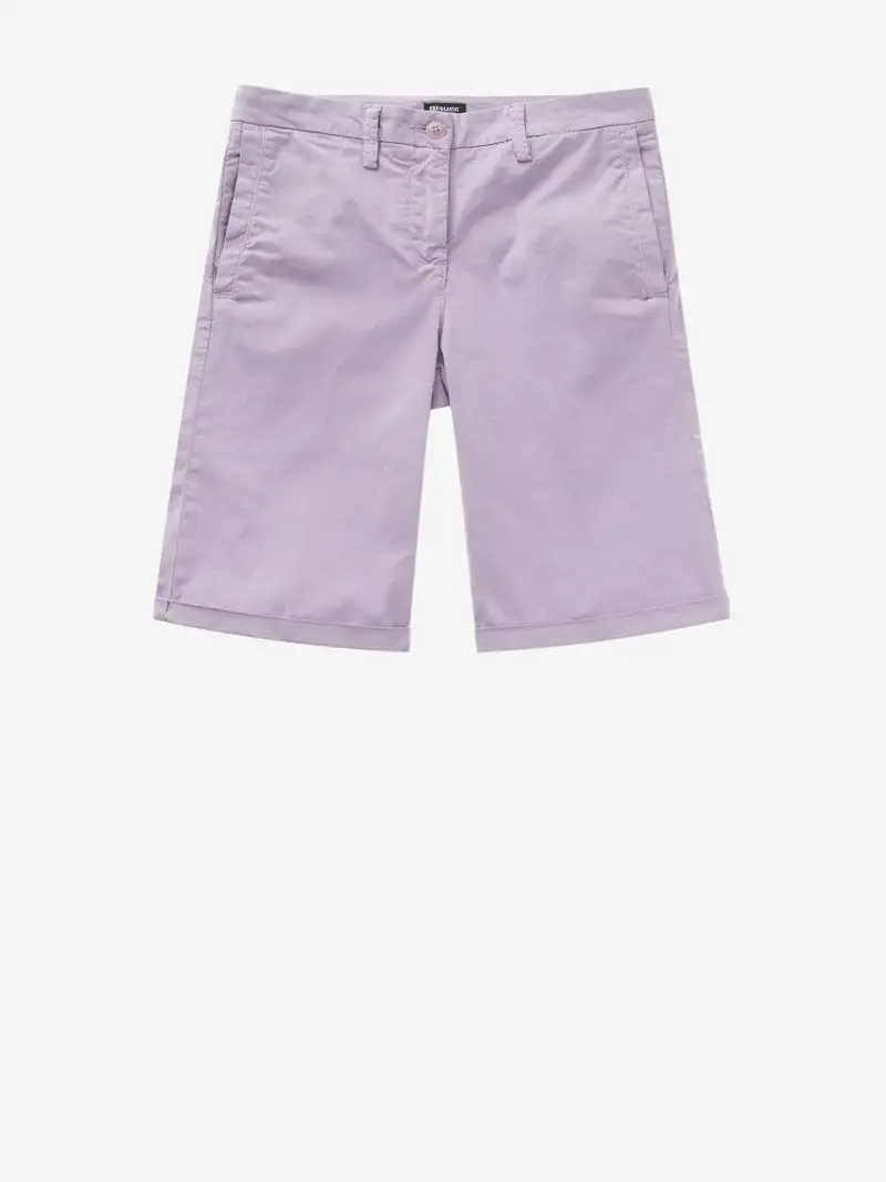 Shorts Donna in cotone con tasche all'americana
