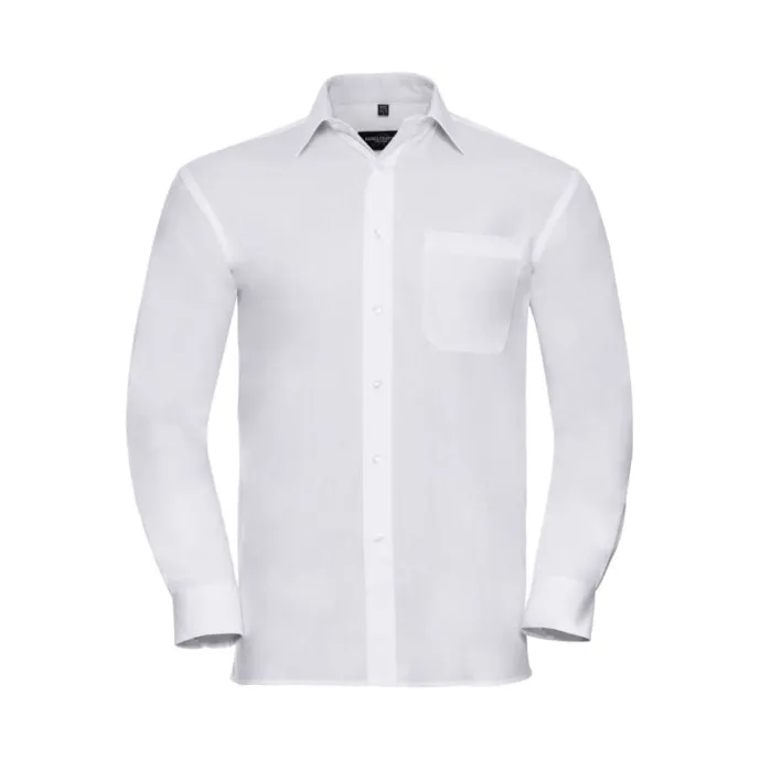 Camicia Da Lavoro a Maniche Lunghe 100% Cotone Russell - JE936M