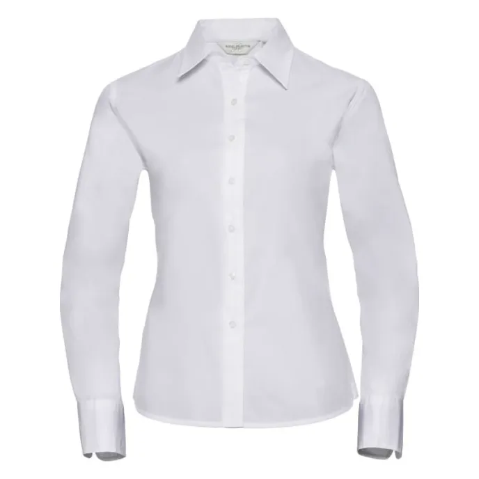 Camicia Da Lavoro Classica a Maniche Lunghe in Twill da Donna Russell - JE916F