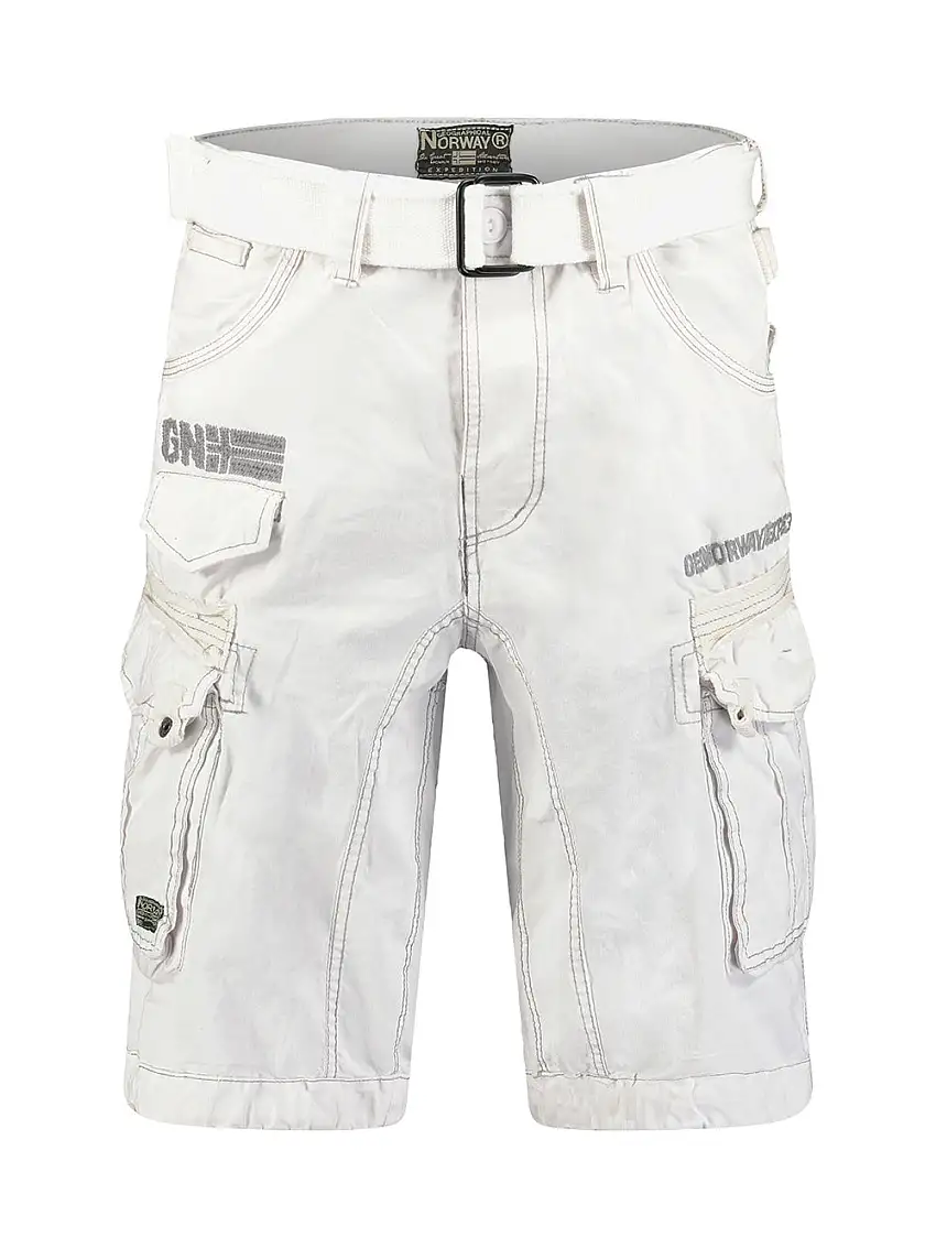 Geographical Norway Pantalone Corto Bianco Uomo