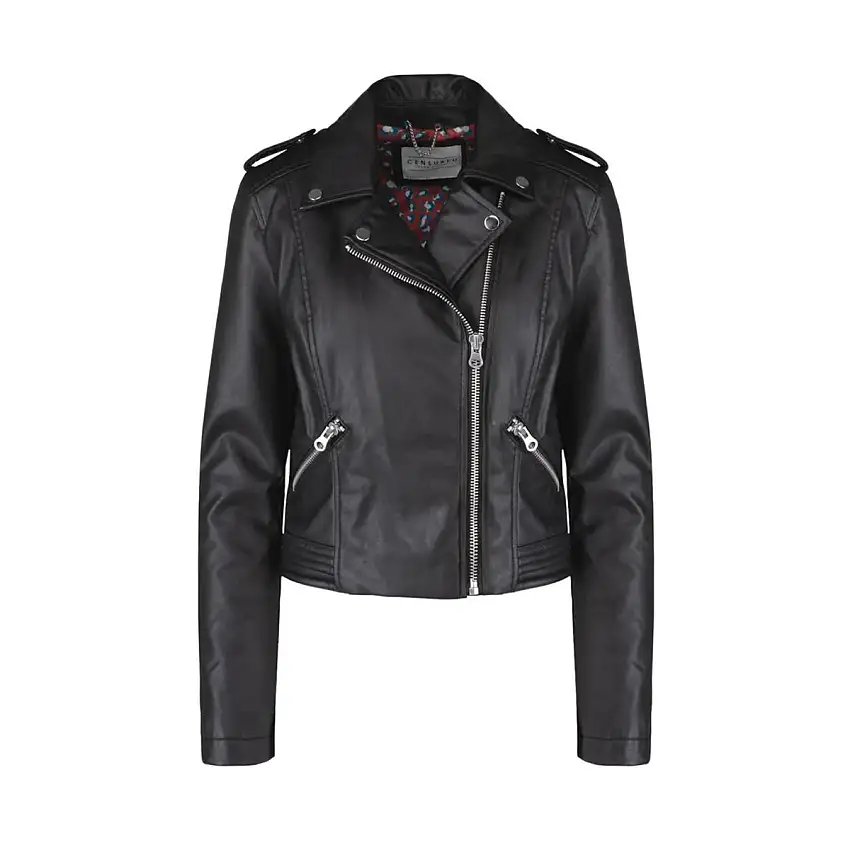 Chiodo Donna in ecopelle con borchie