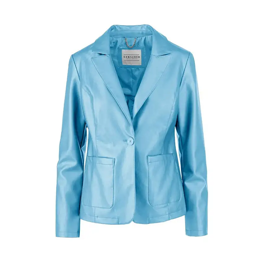 Giacca Donna in ecopelle con tasche