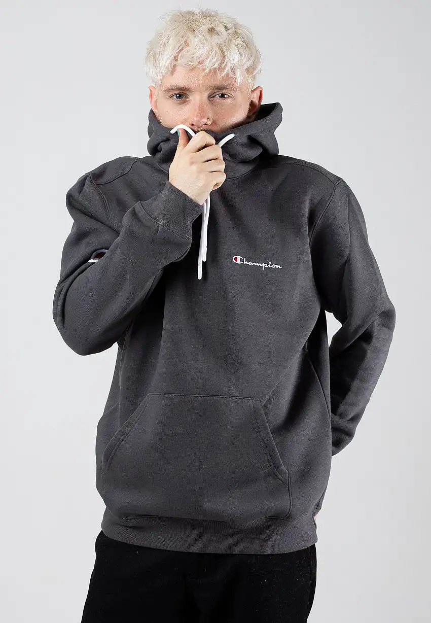 Champion - Hooded Half Zip Blackened Pearl - Felpa con cappuccio