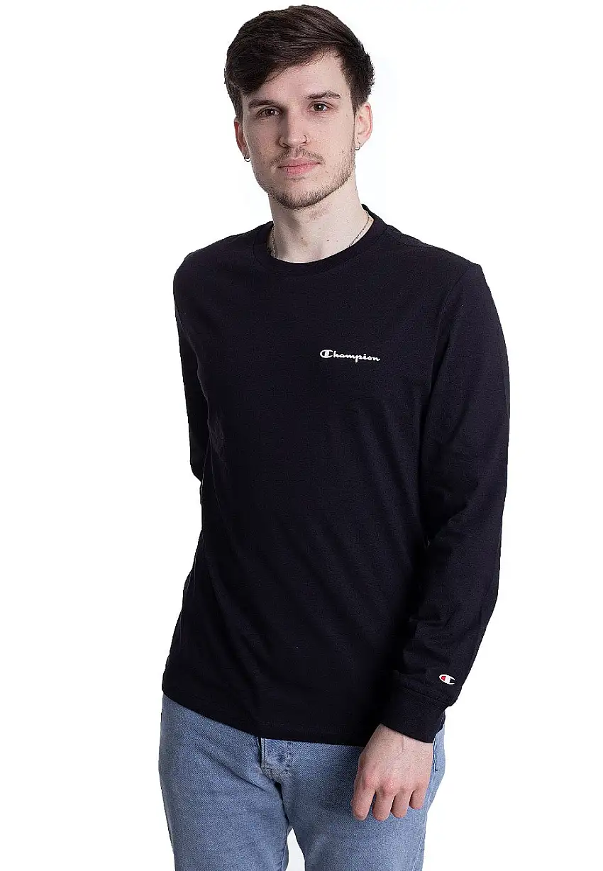 Champion - Long Sleeve Black - T-Shirt a maniche lunghe