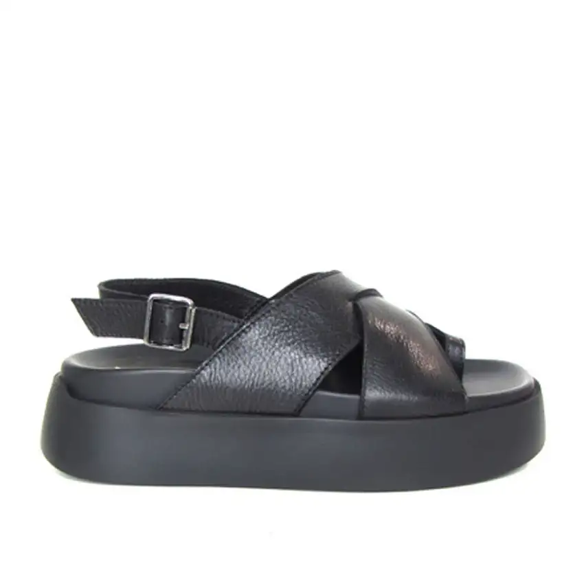 Sandalo Donna incrociato in pelle
