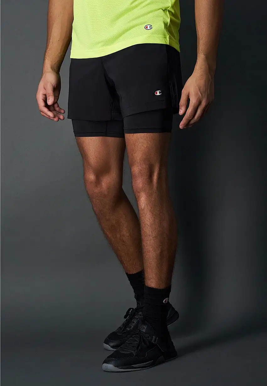 Champion - Double Dry Running NBK/NBK - Pantaloncini