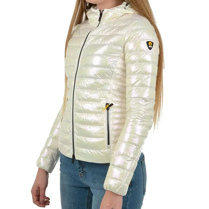 Piumino Donna corto iridescente