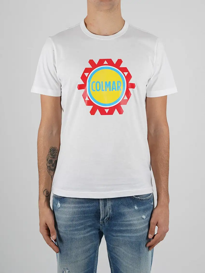 T-shirt Uomo con fiocco di neve stilizzato