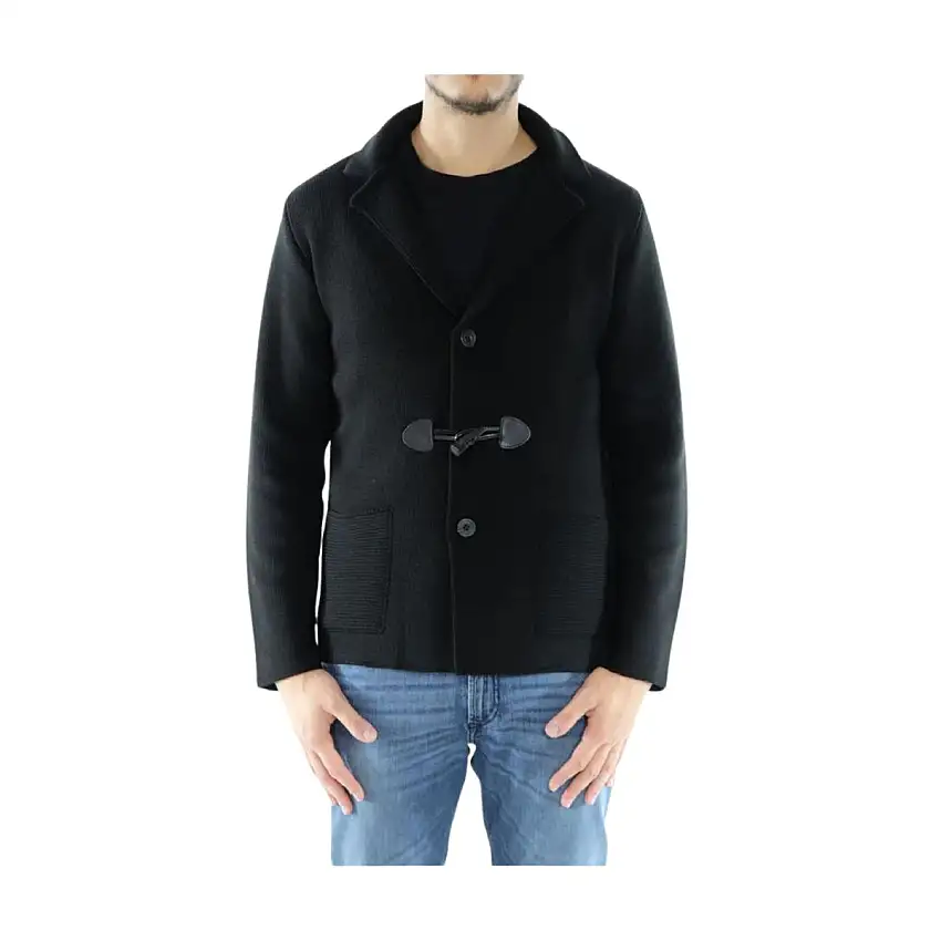 Giacca Uomo in maglia con alamaro