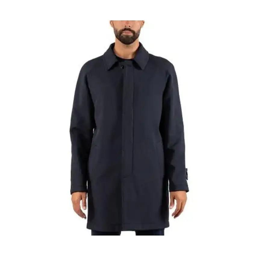 Trench Uomo lungo in tinta unita