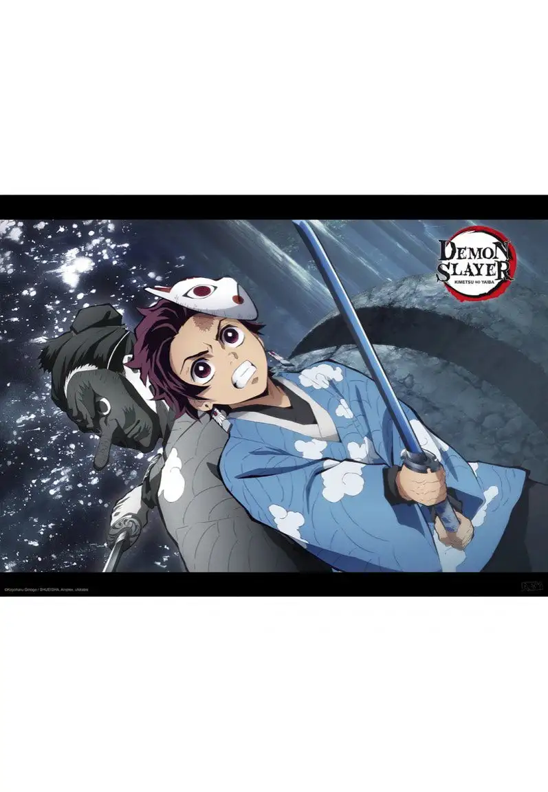 Demon Slayer - Tanjiro & Urokodaki - Poster