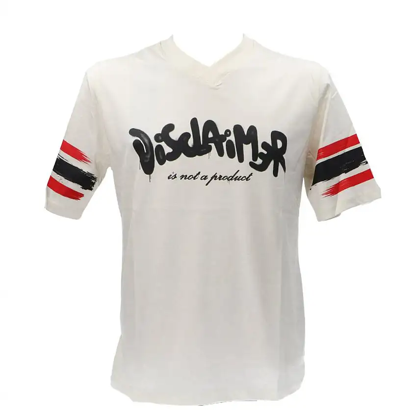 MAGLIA IN JERSEY 54889 Bianco Panna