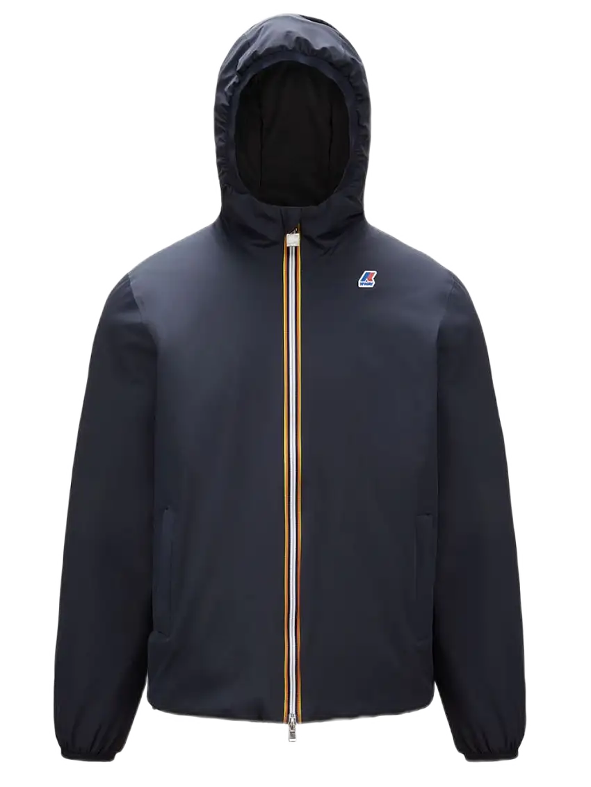 K-way Jacques Warm Double Reversibile Giubbotto Parka Blu Uomo
