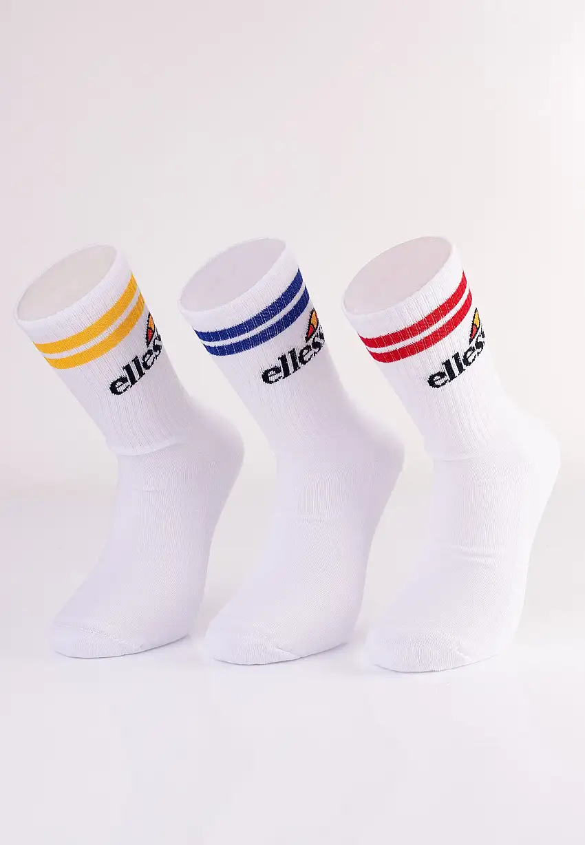 Ellesse - Pullo Pack Of 3 White - Calzini