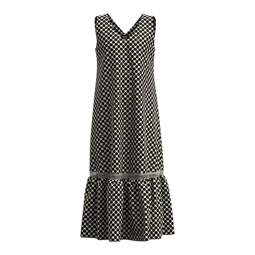 Abito Donna GIANNI Midi a pois con scollo a V