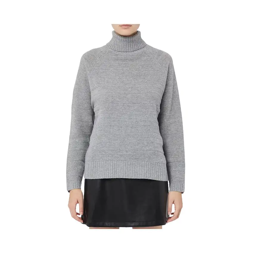 Maglia Dolcevita Donna in lana lavorata