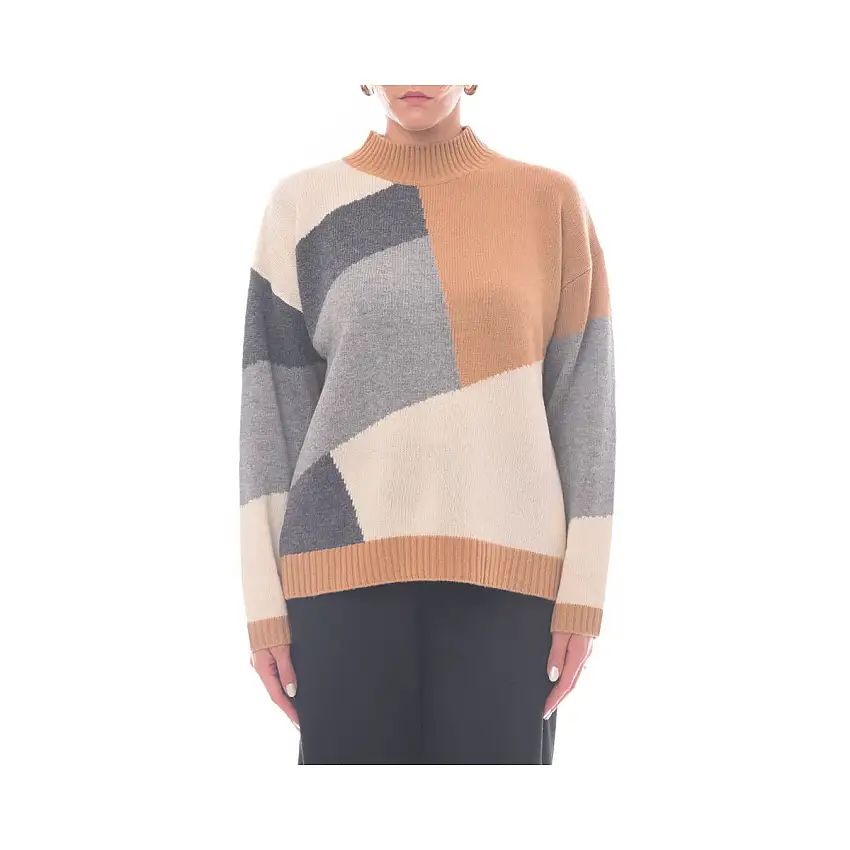Maglia Donna con intarsi decorati