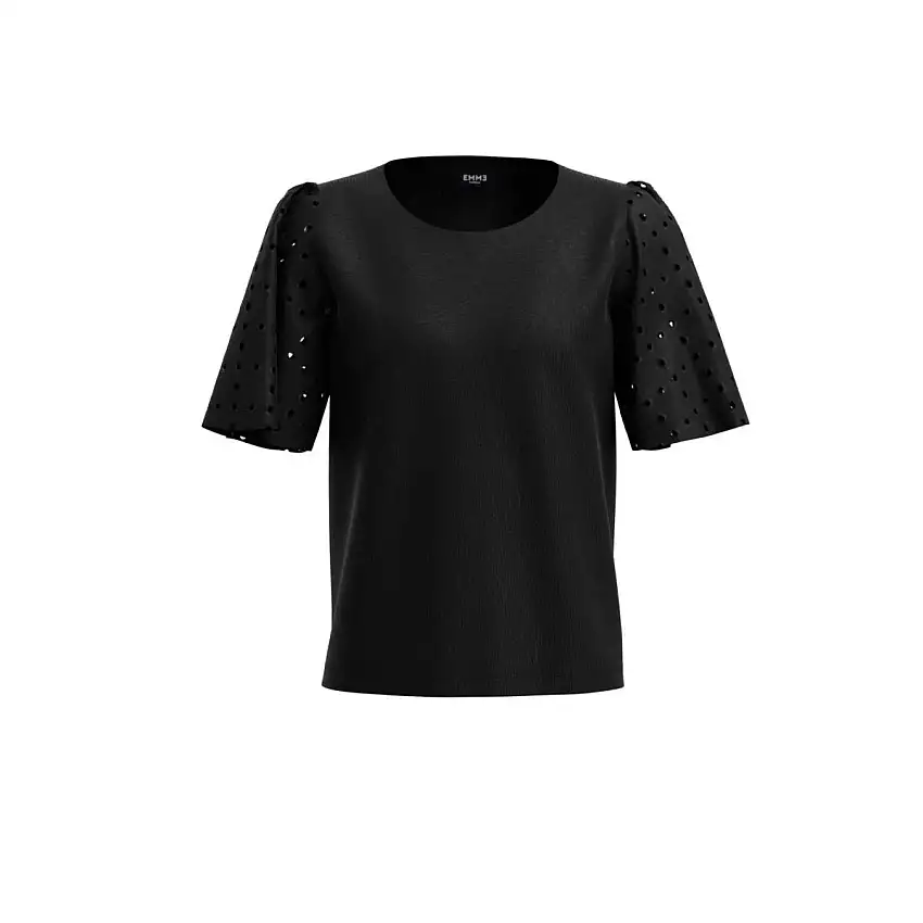 T-shirt Donna PANAMA con ricamo sangallo