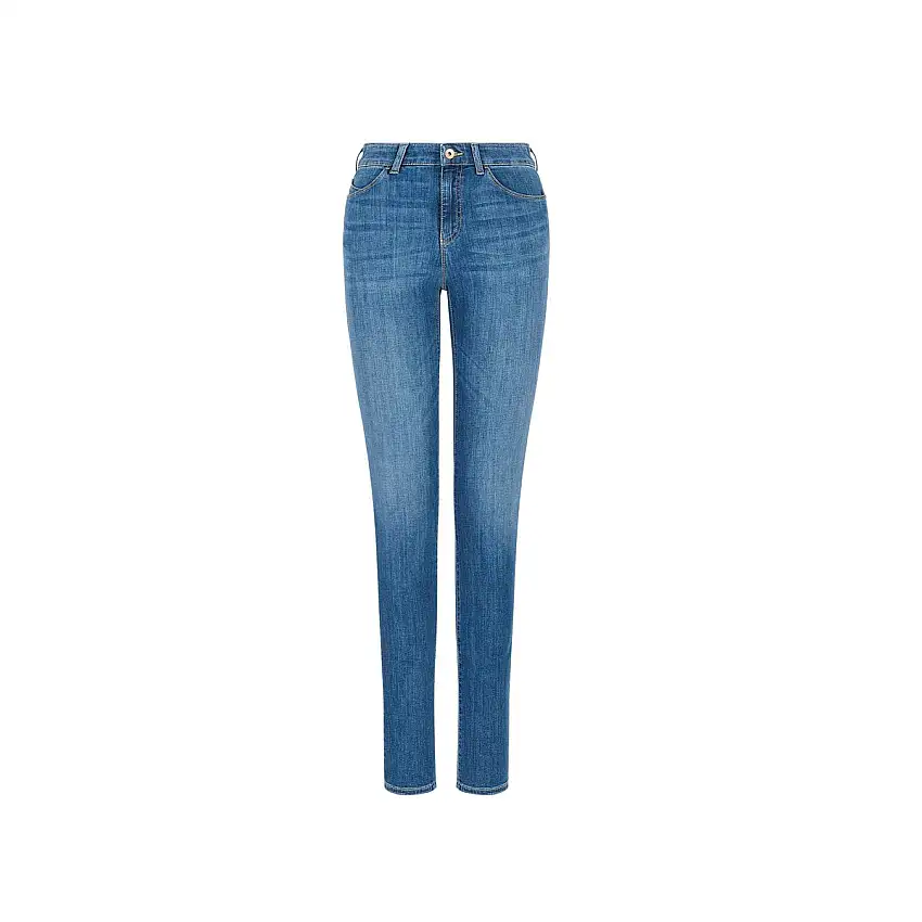 Jeans Donna cinque tasche con scritta