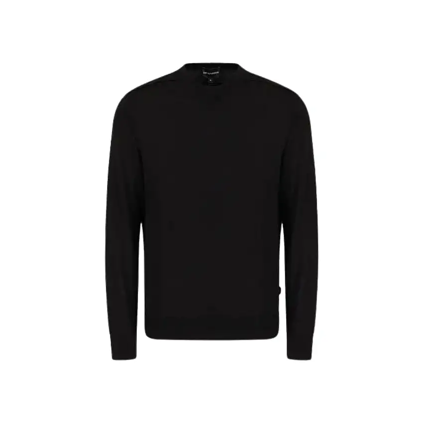 Maglia girocollo in lana slim fit