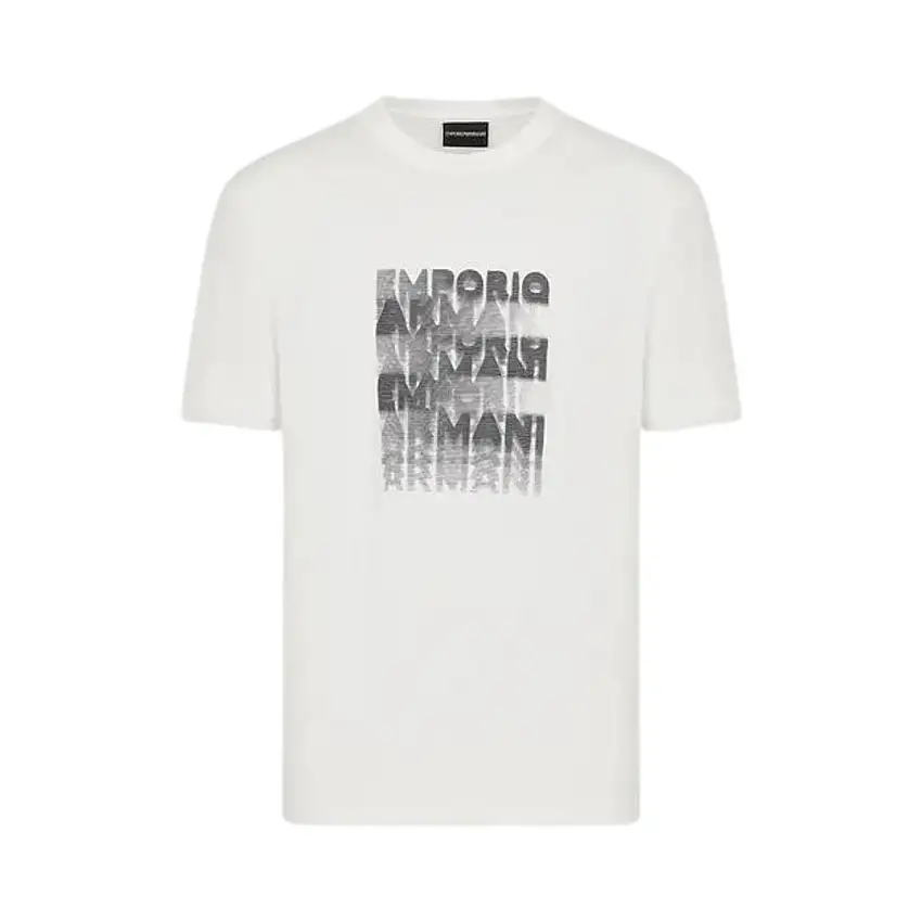 T-shirt Uomo con scritta sfumata