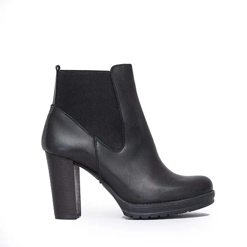 D-red Tronchetto Tacco Alto Nero Donna